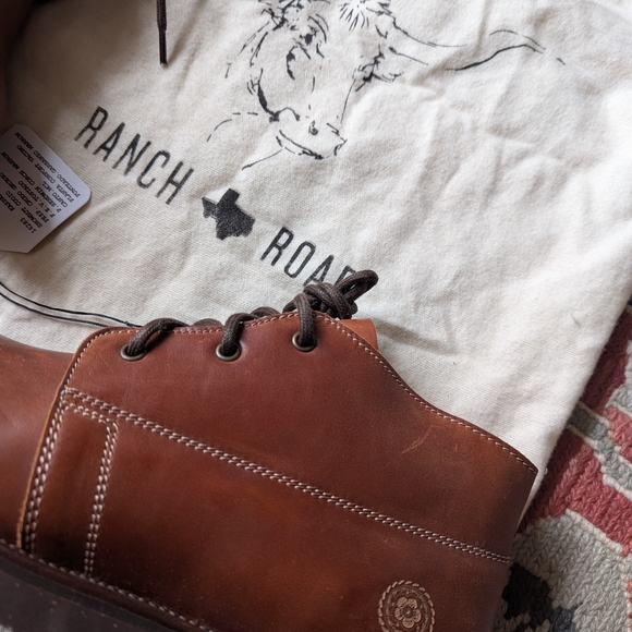 Ranch Road Brown Leather Boots - 9 - Picture 7 of 8
